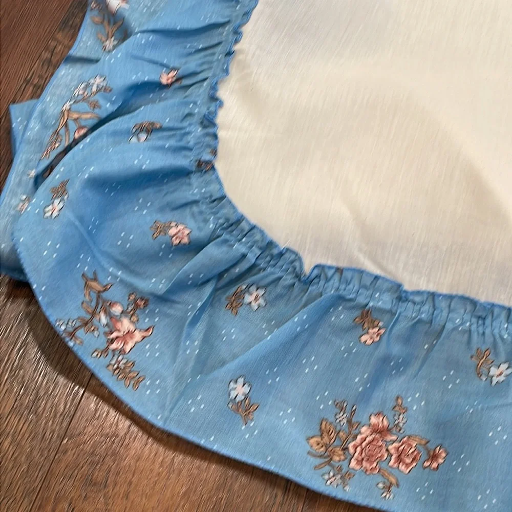 Vintage 80s curtain panel